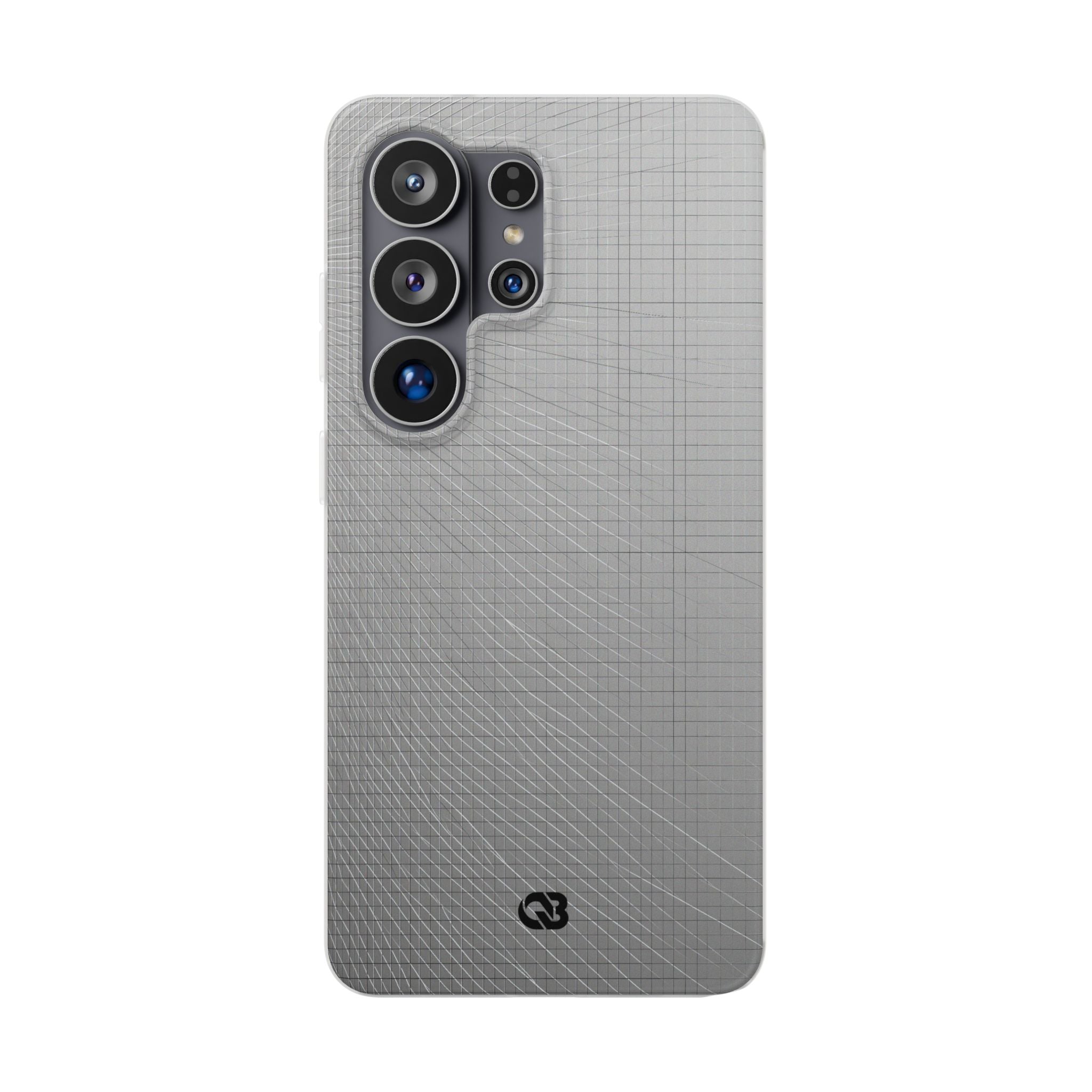 Grey Lite Phone Case for Samsung - Chrome Mesh Warp