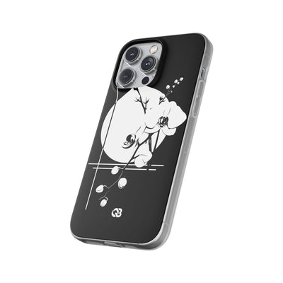 Black Lite Phone Case for iPhone - Lunar Orchid Grid