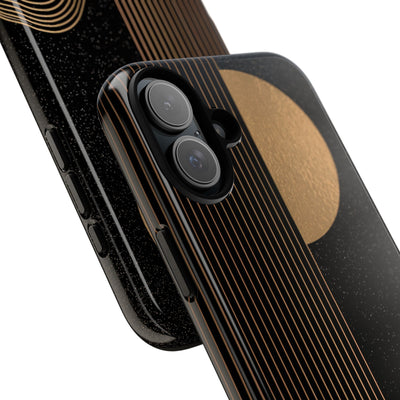 Lunar Topo Horizon · Tough Phone Case for iPhone · Black
