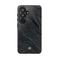 Black Tough Phone Case for Samsung - Midnight Slate Ridge