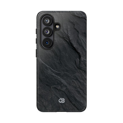 Black Tough Phone Case for Samsung - Midnight Slate Ridge