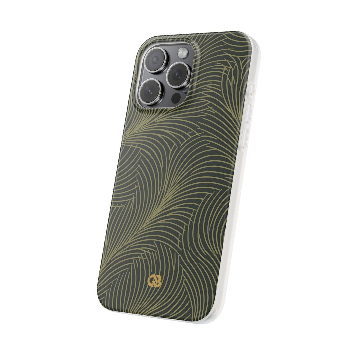 Midnight Palm Frond · Lite Phone Case for iPhone ·  Green