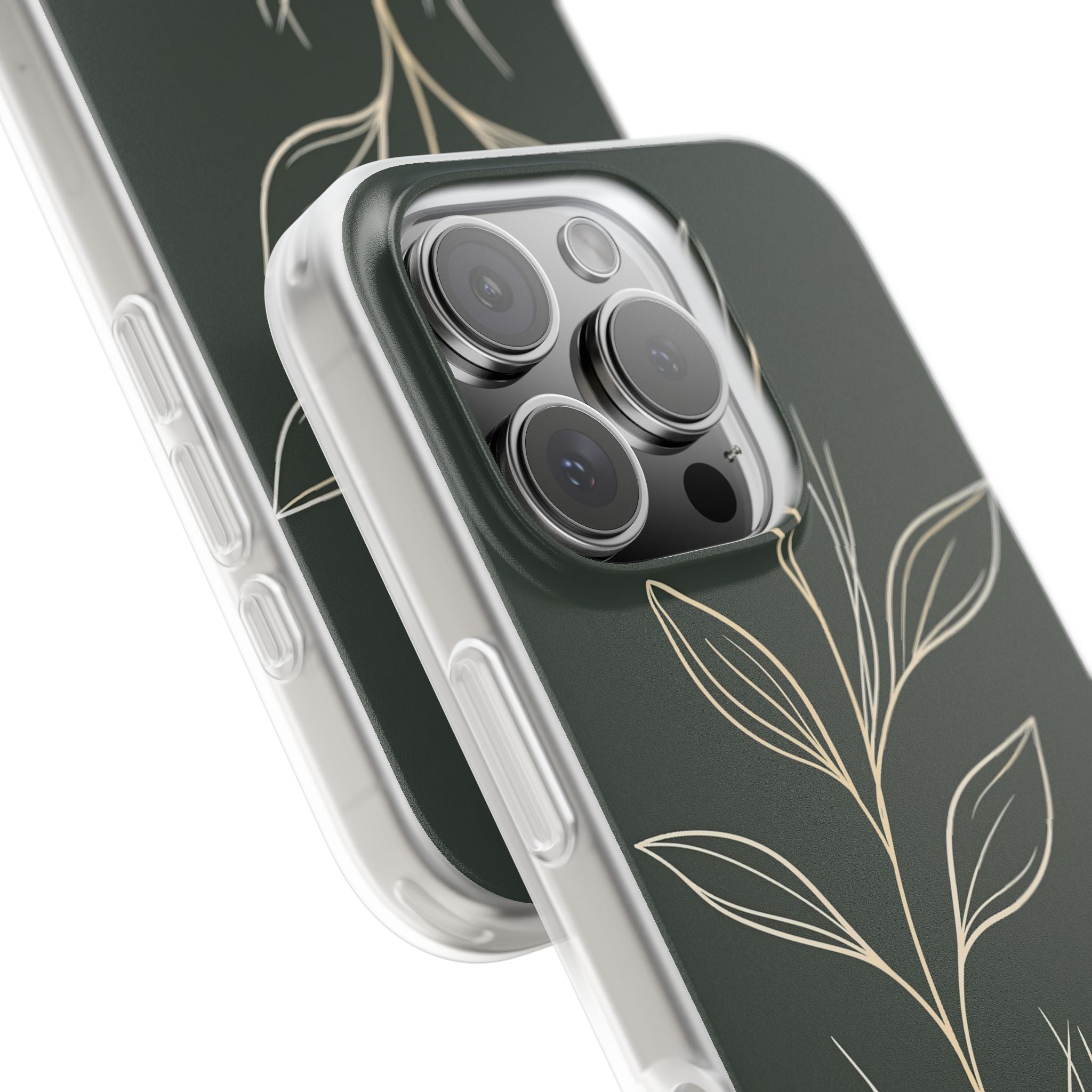 Green Lite Phone Case for iPhone - Deep Moss Willow
