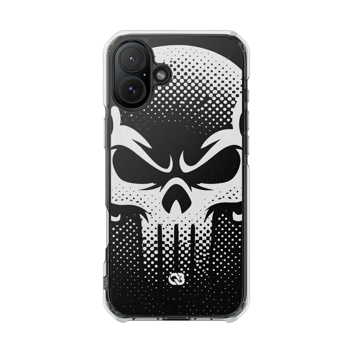 Phantom Halftone · Clear Impact Magnetic Phone Case for iPhone ·  Black