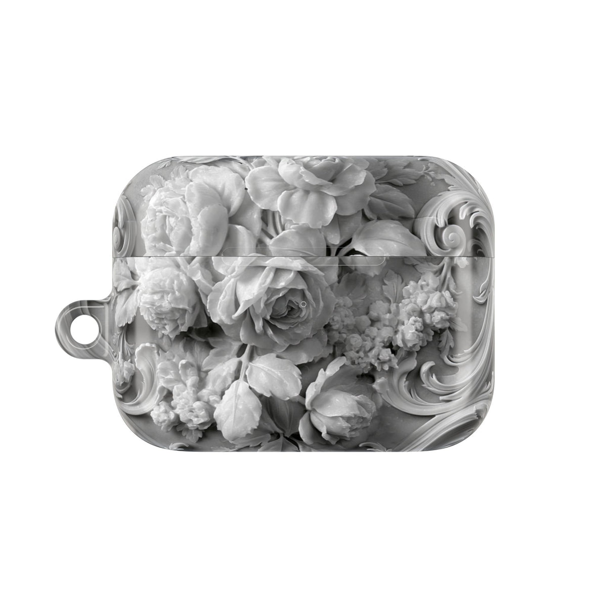 Rococo Marble Rose · Hard Case for AirPods & AirPods Pro · White