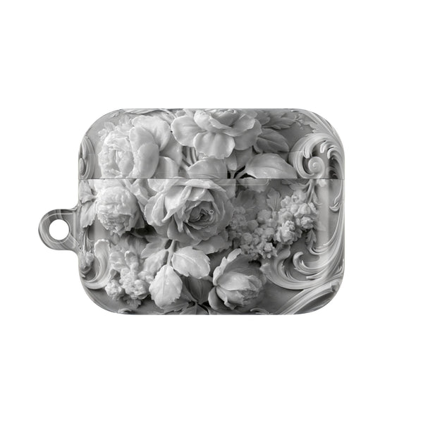 Rococo Marble Rose · Hard Case for AirPods & AirPods Pro · White