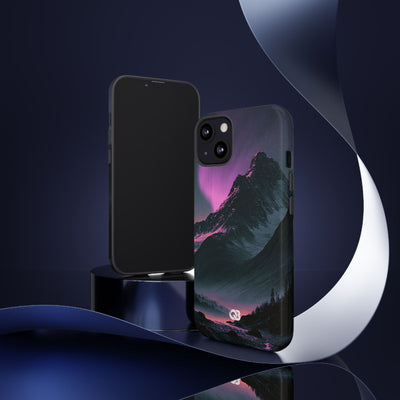 Arctic Aurora Summit · Tough Phone Case for iPhone · Black