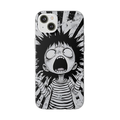 Chaotic Monochrome Scream · Soft Handyhülle für iPhone