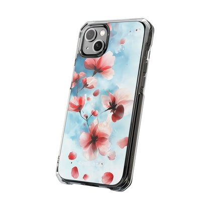 Pink Blossom Drift iPhone 14 Plus Skal - Impact