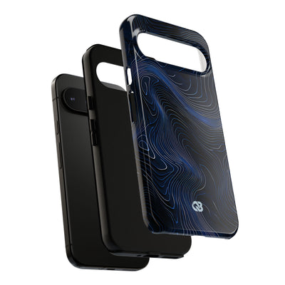 Blue Tough Phone Case for Google Pixel - Cobalt Contour Ridge