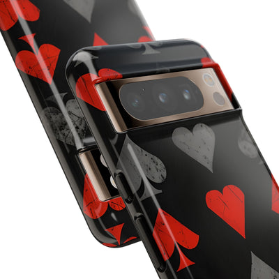 Crimson Ash Suits · Tough Handyhülle für Google Pixel