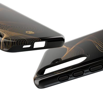 Gold Tough Phone Case for Samsung - Burnished Bronze Helix