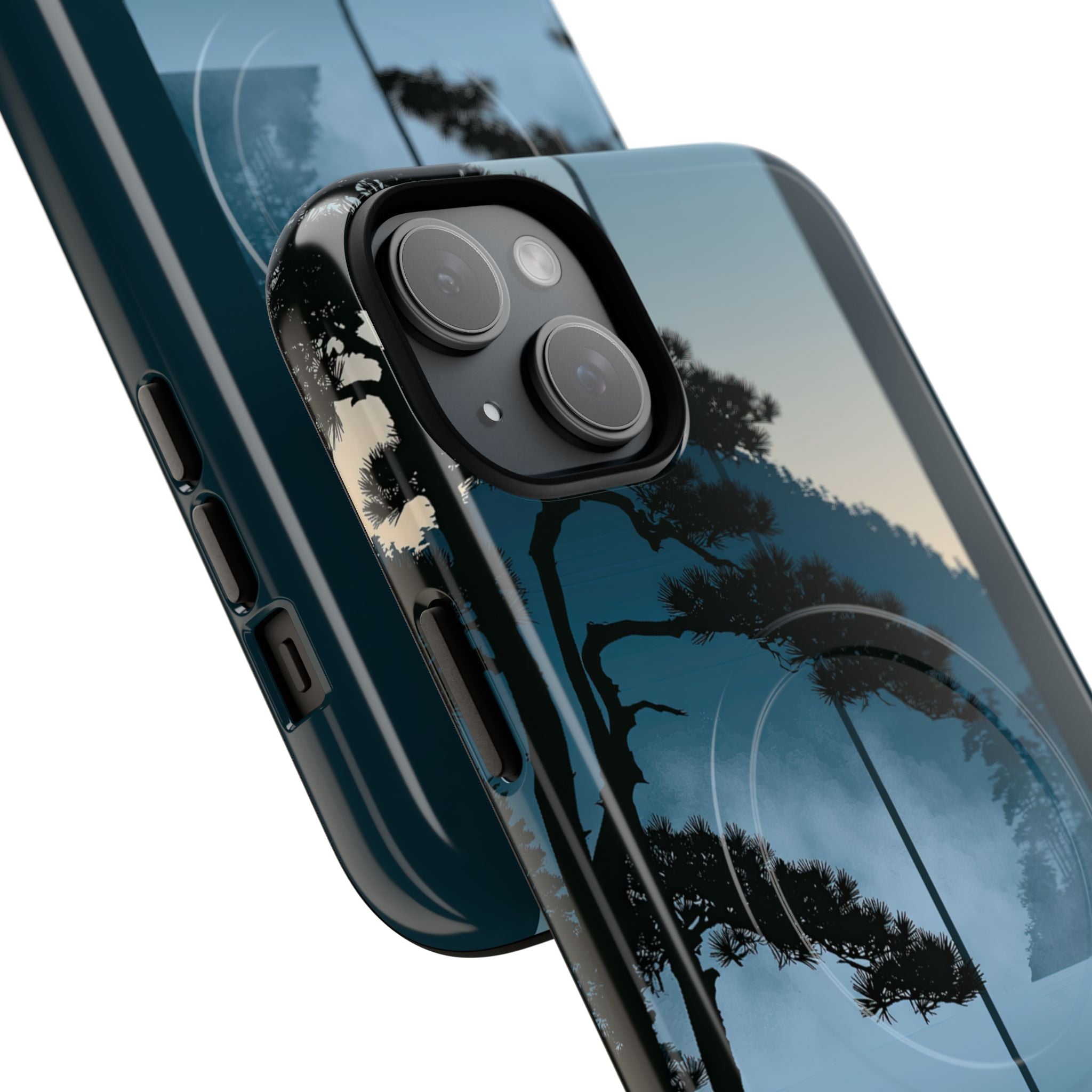 Blue Tough 2.0 Magsafe Phone Case for iPhone - Kyoto Mist Pine