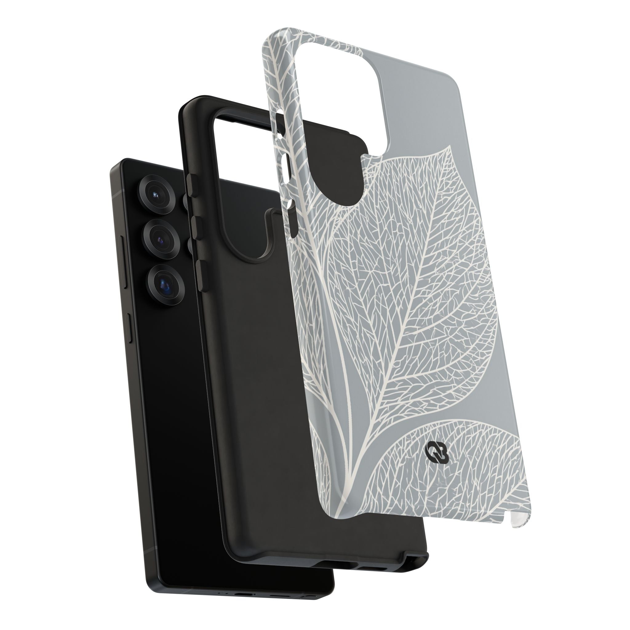 Grey Tough Phone Case for Samsung - Frosted Ash Veins
