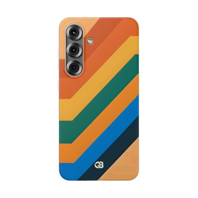Retro Ridge Lines · Soft Phone Case for Samsung