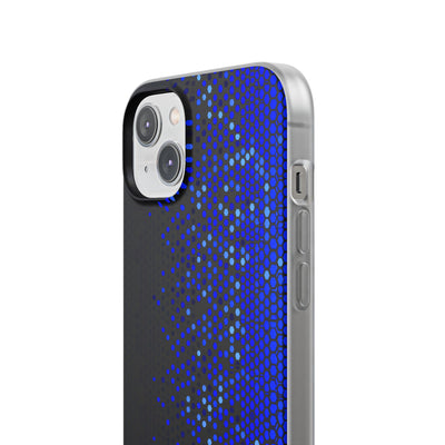 Cobalt Hex Dispersion · Lite Phone Case for iPhone ·  Blue