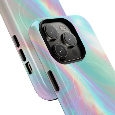 Prismatic Liquid Light · Tough 2.0 Magnetic Phone Case for iPhone · Teal