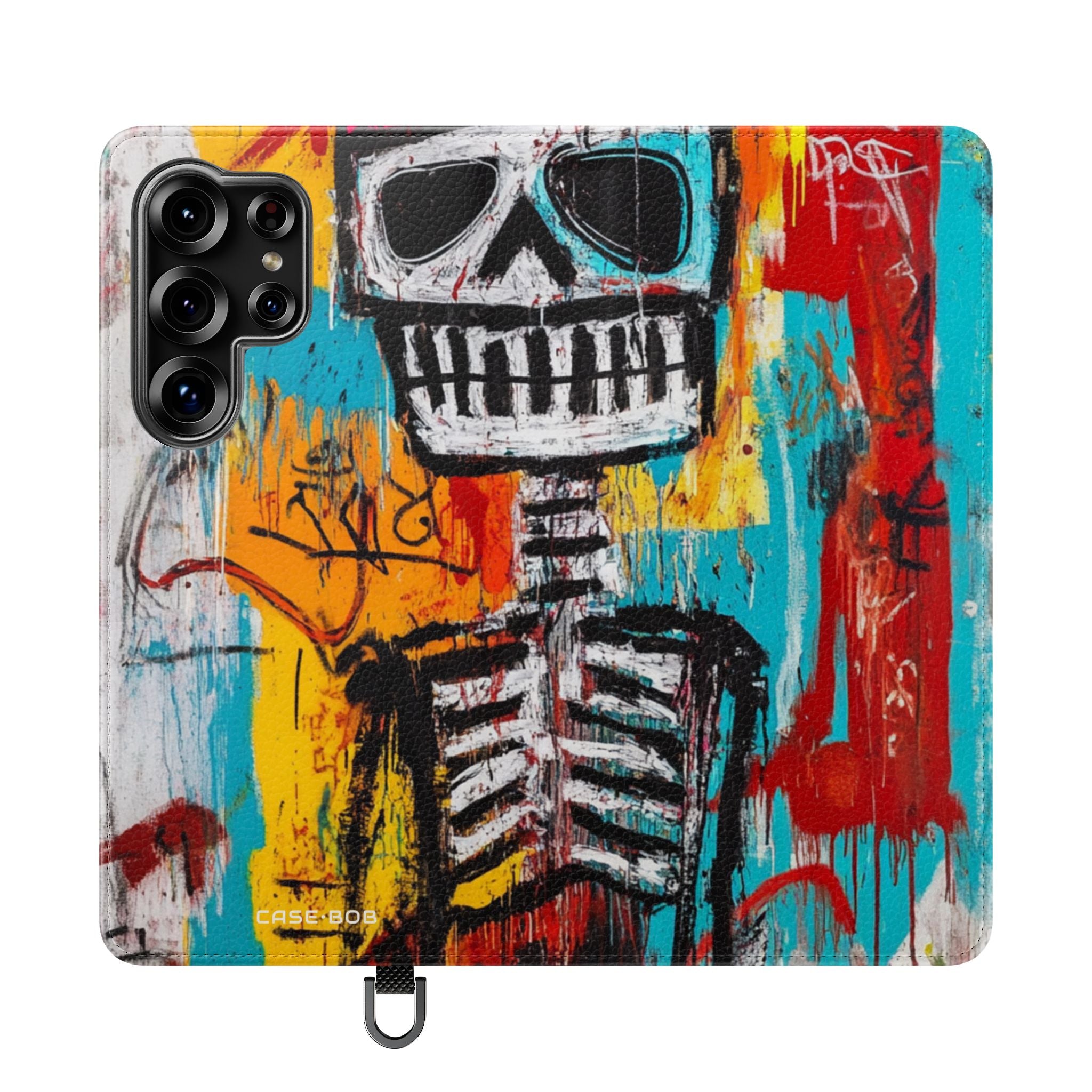 Neon Skull Chaos - Samsung S25 Ultra Case - Wallet