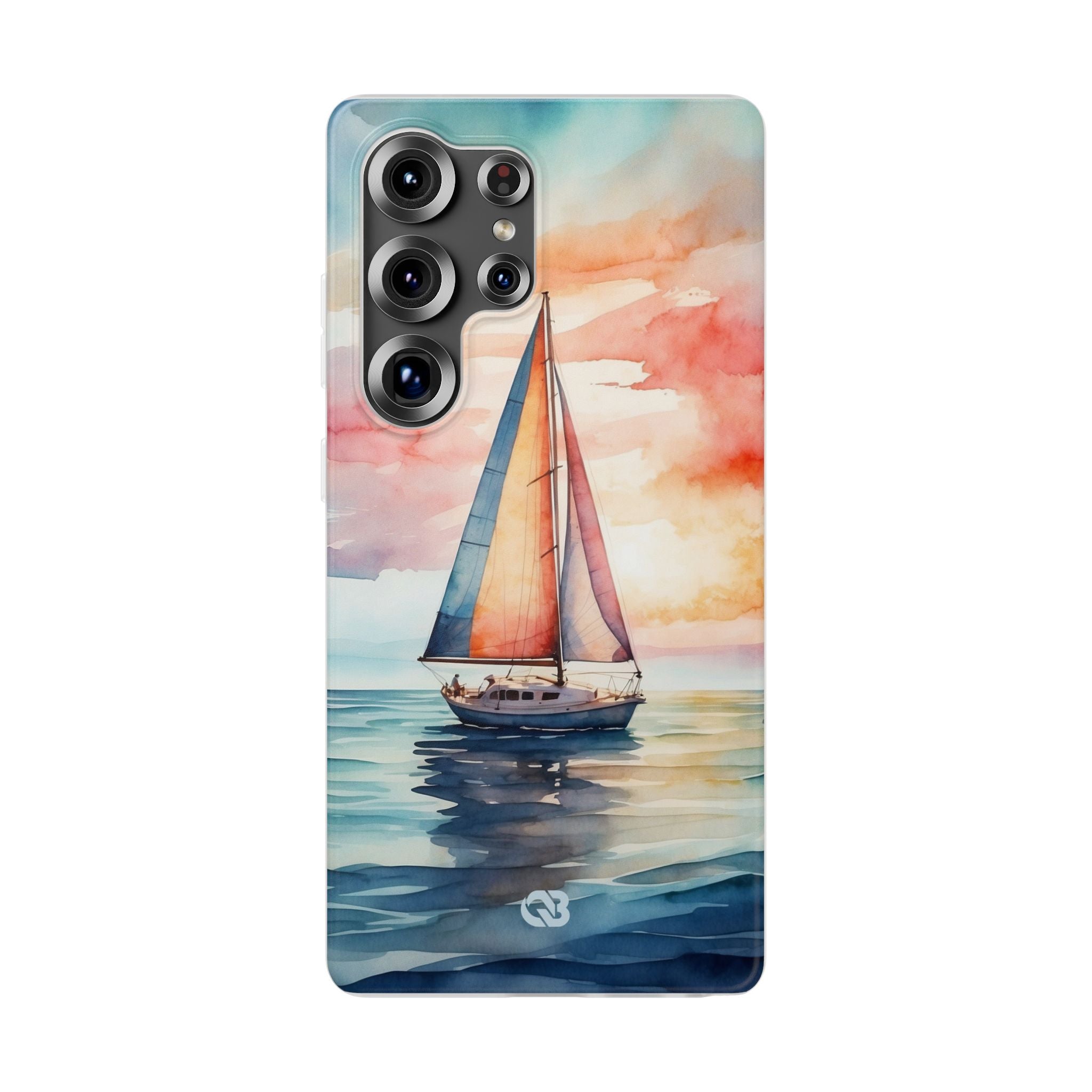 Crimson Horizon Sail · Soft Phone Case for Samsung