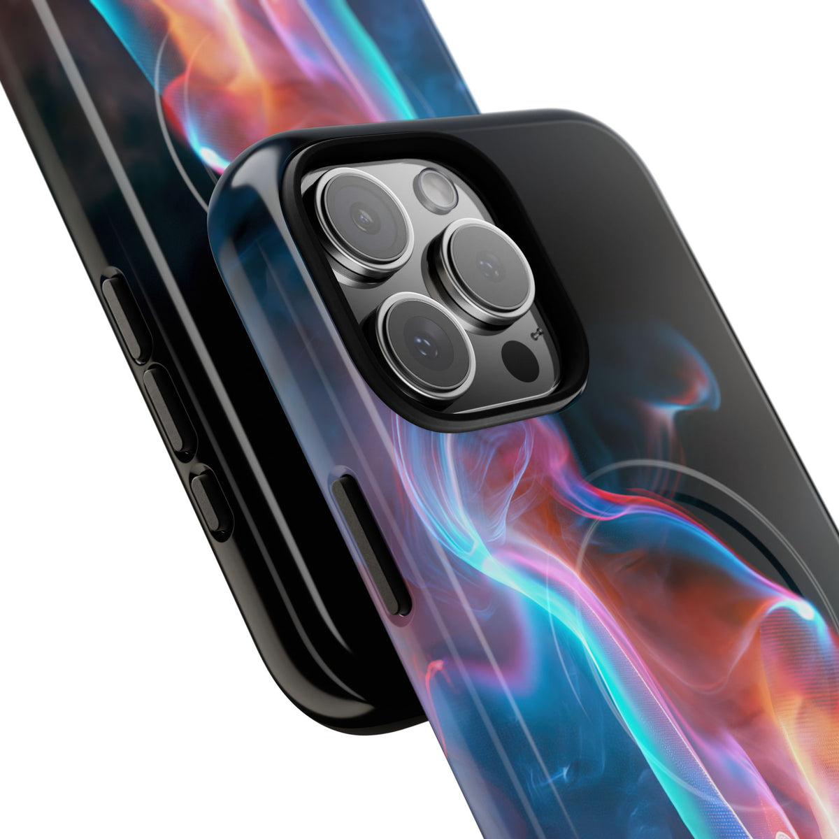 Neon Waveform · Tough 2.0 Magnetic Phone Case for iPhone · Black