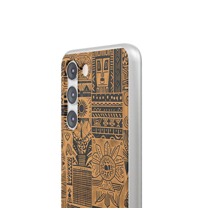 Tribal Faces Samsung S23 Case - Soft