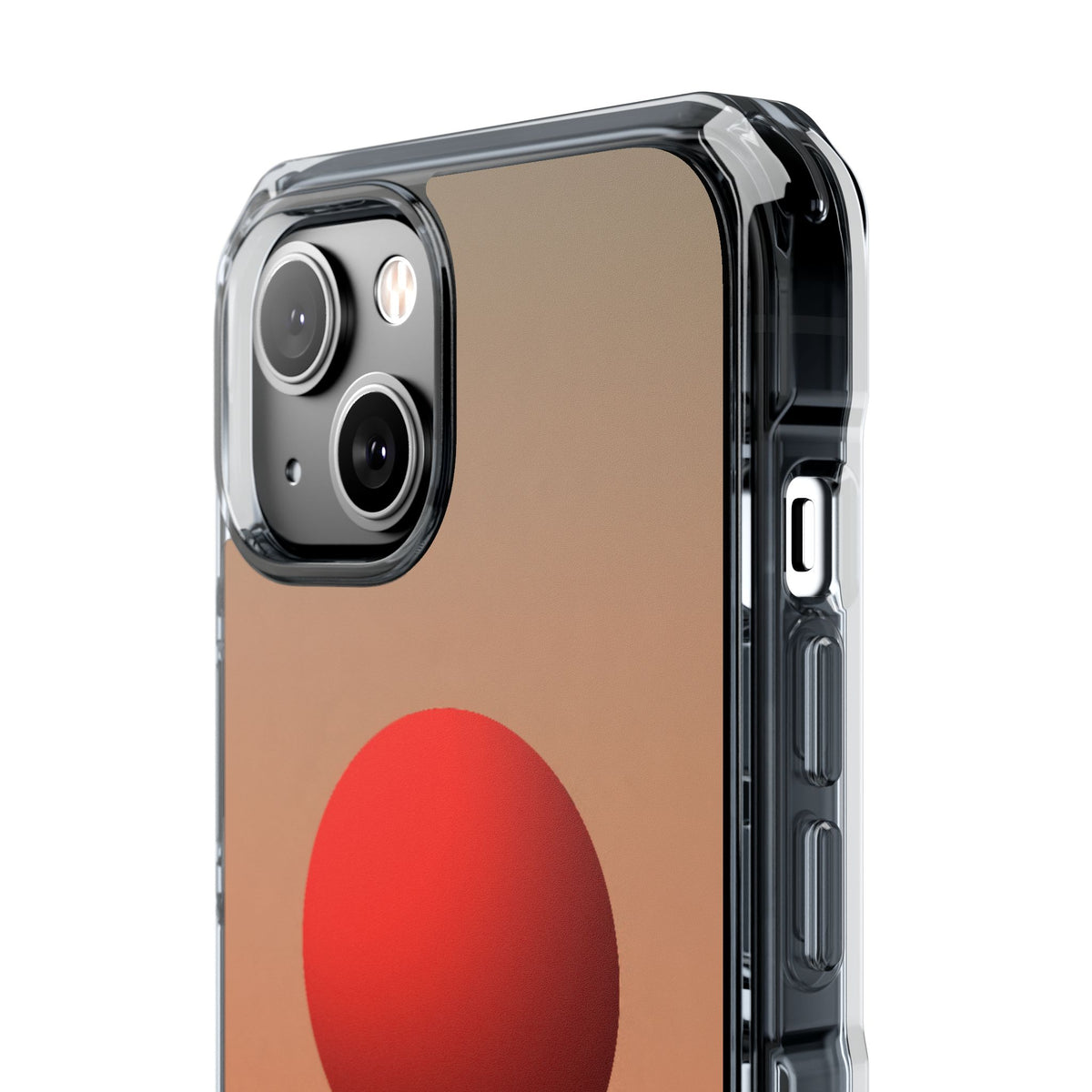 Crimson Sol Ridge · Clear Impact Magnetic Phone Case for iPhone · Red