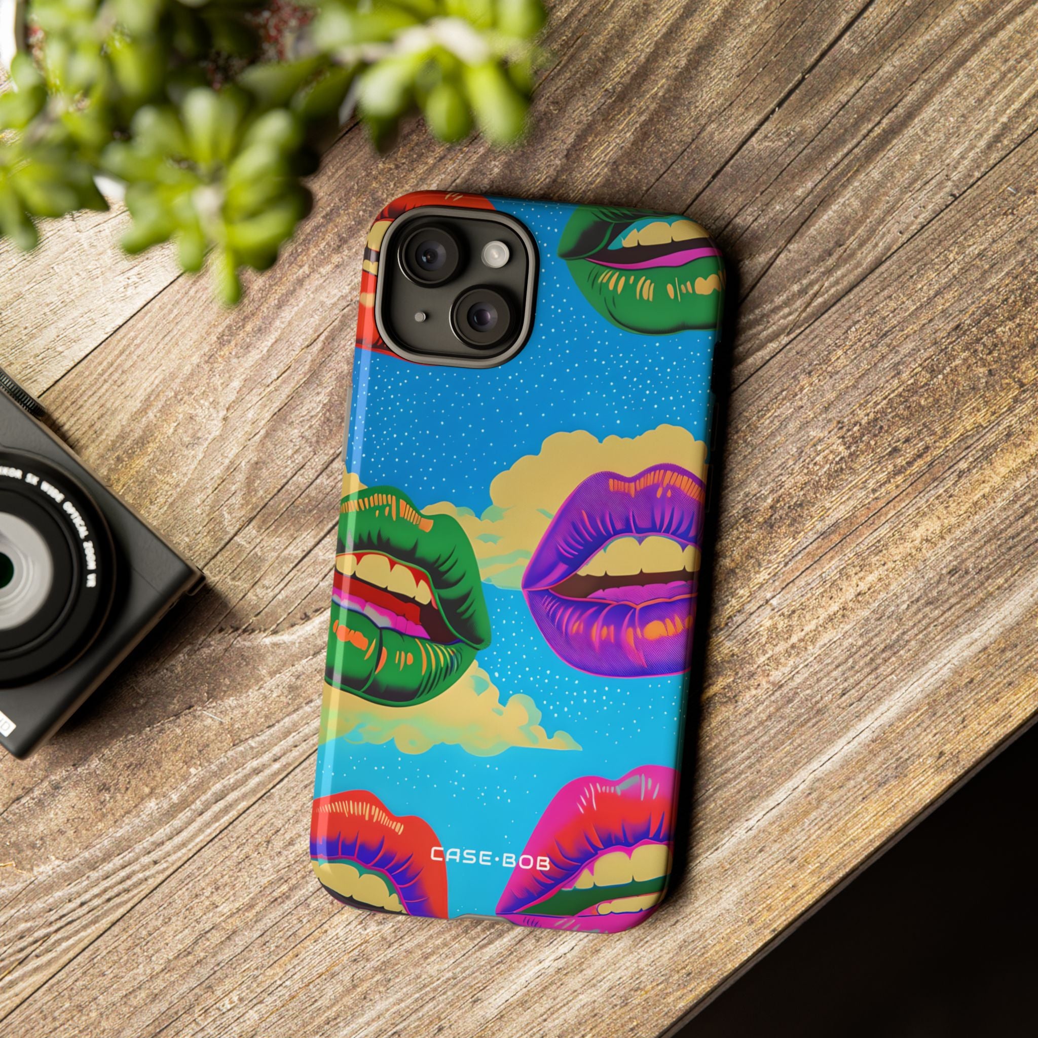 Colorful Lipscape iPhone 15 Plus Case - Tough