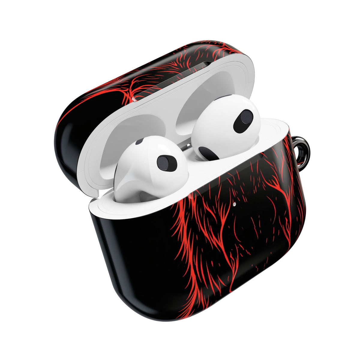 Nordic Moose Contour · Hard Case for AirPods & AirPods Pro · Red