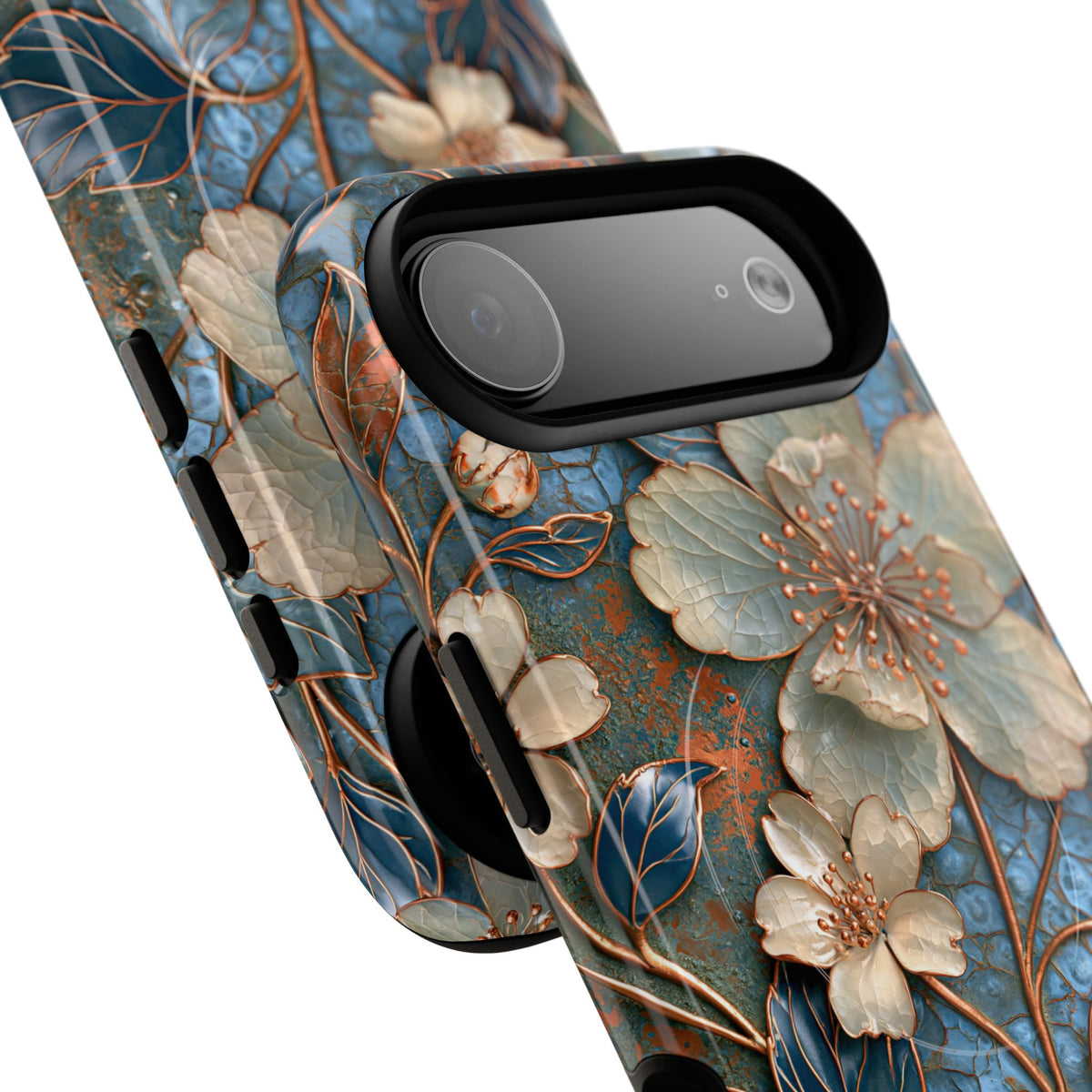 Gilded Blossom Reverie · Tough 2.0 Magnetic Phone Case for iPhone · Teal
