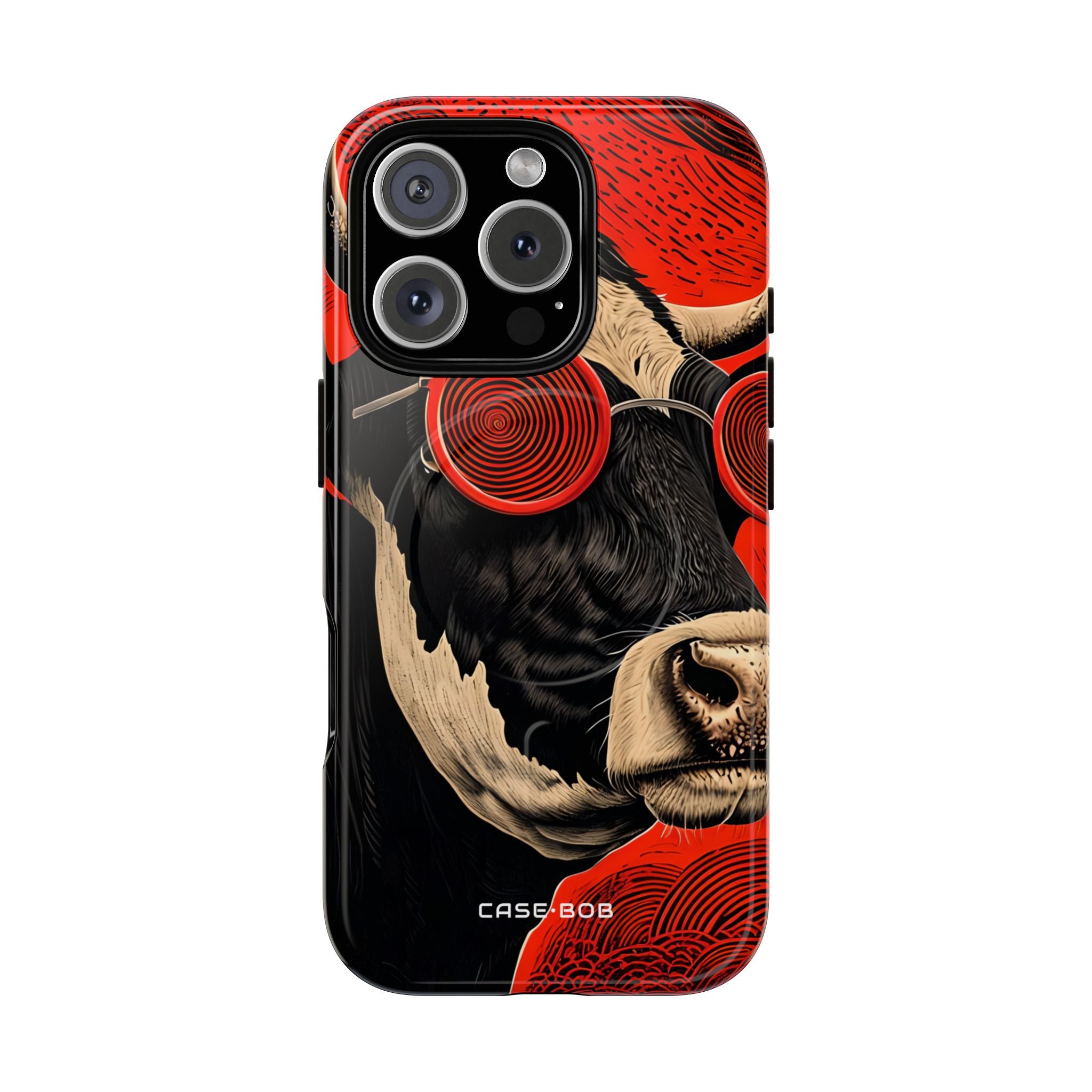 Hypnotic Cow iPhone 16 Pro Case - Tough+