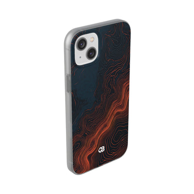 Black Lite Phone Case for iPhone - Volcanic Basalt Map
