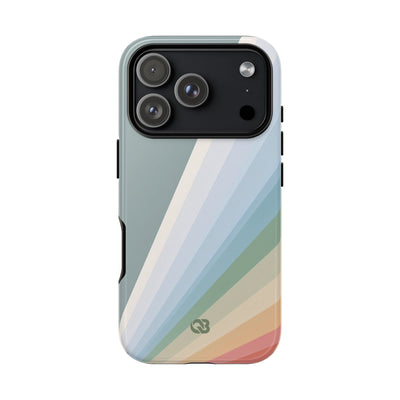 Green Tough Phone Case for iPhone - Sage Prism Beam