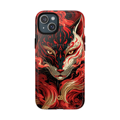 Crimson Kitsune Spirit · Tough 2.0 Magnetic Phone Case for iPhone · Red