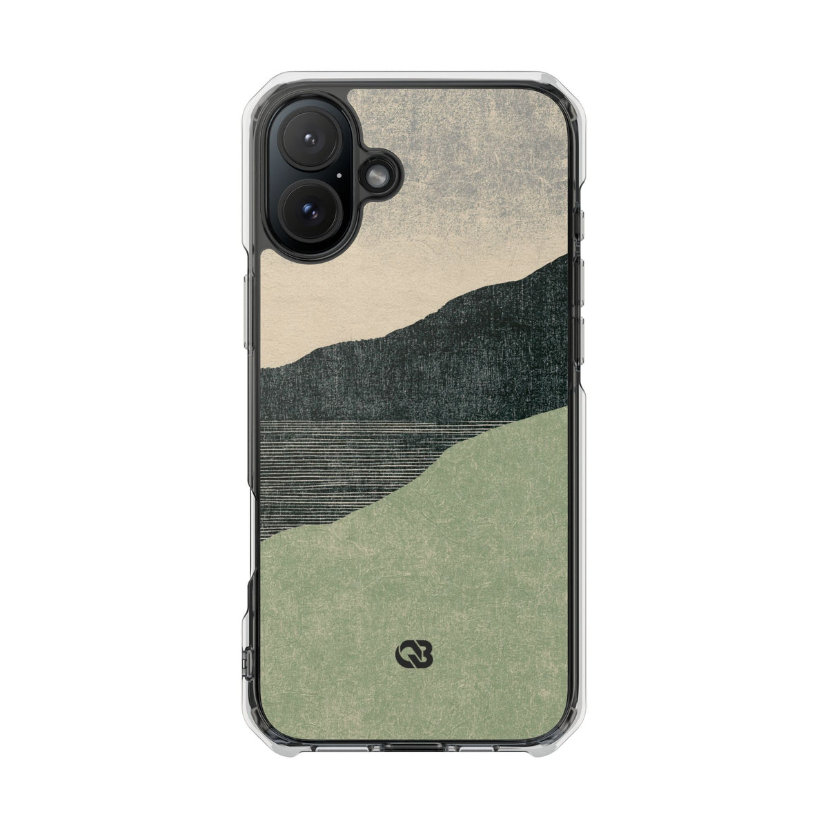 Sage Ridge Horizon · Clear Impact Magnetic Phone Case for iPhone ·  Green