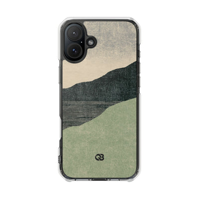 Sage Ridge Horizon · Clear Impact Magnetic Phone Case for iPhone ·  Green