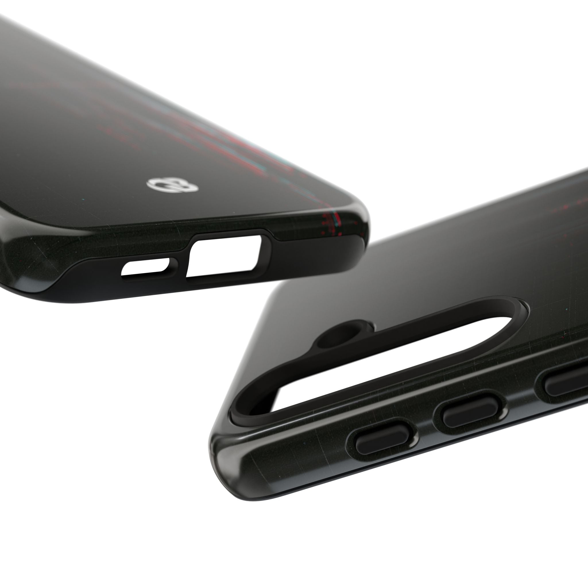 Black Tough Phone Case for Samsung - Corrupted Data Stream