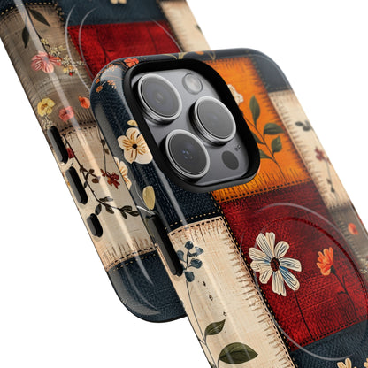 Patchwork Blooms iPhone 15 Pro Max Case - Tough+