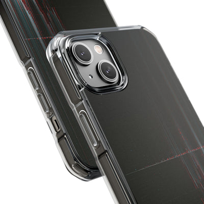 Black Impact MagSafe Phone Case for iPhone - Corrupted Data Stream