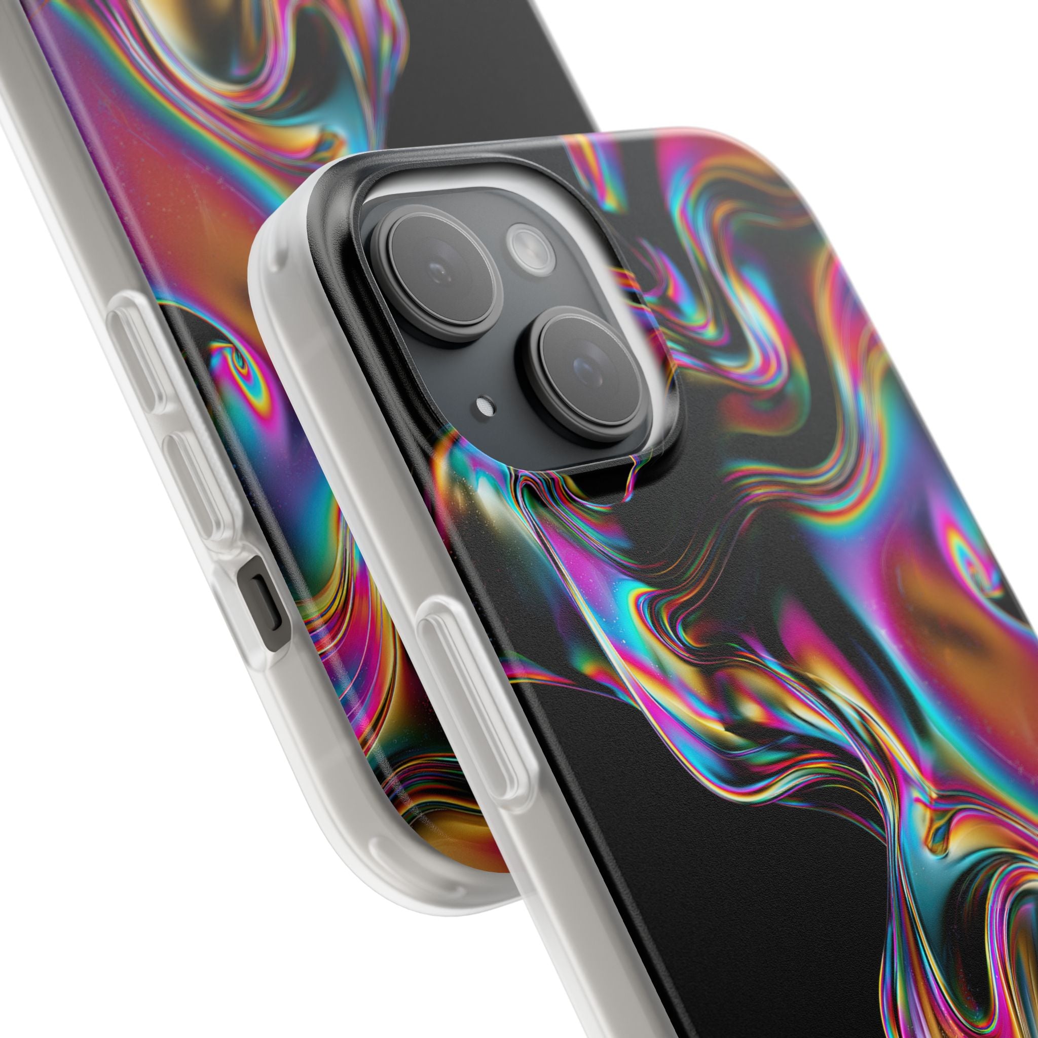 Purple Lite Phone Case for iPhone - Liquid Neon Chrome