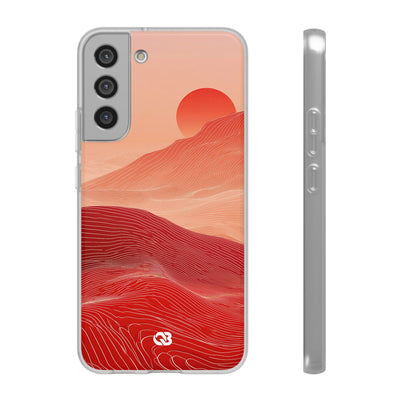 Red Lite Phone Case for Samsung - Crimson Ridge Lines