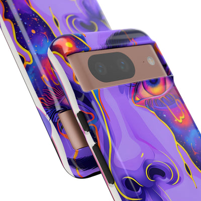 Violet Cosmic Gaze · Tough Phone Case for Google Pixel