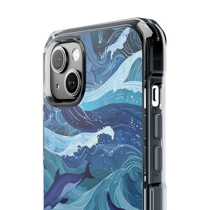 Dolphin Waves iPhone 14 Plus Case - Impact