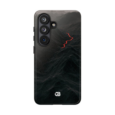 Crimson Ridge Pass · Tough Phone Case for Samsung · Black