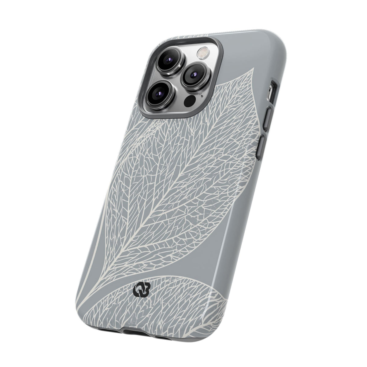 Minimal Leaf Skeleton · Tough Phone Case for iPhone · Grey