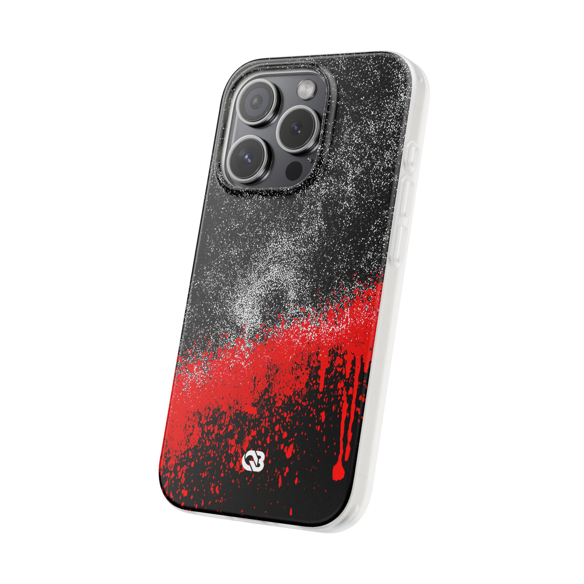 Crimson Noir Drip · Lite Phone Case for iPhone ·  Black