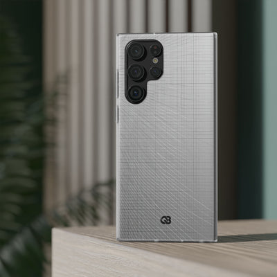 Grey Lite Phone Case for Samsung - Chrome Mesh Warp