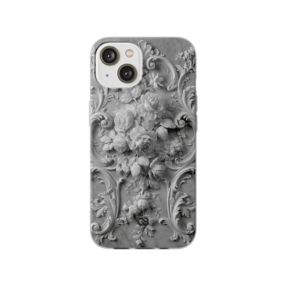 Rococo Marble Rose · Lite Phone Case for iPhone ·  White