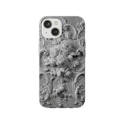 Rococo Marble Rose · Lite Phone Case for iPhone ·  White