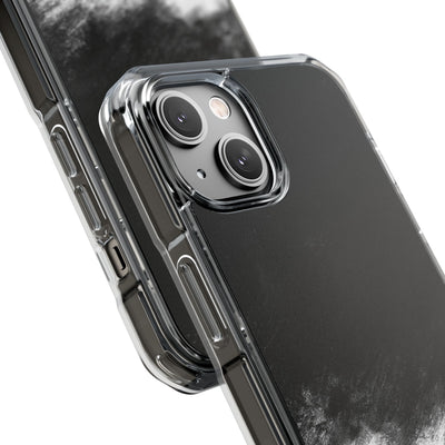 Crimson Void · Clear Impact Magnetic Phone Case for iPhone ·  Black