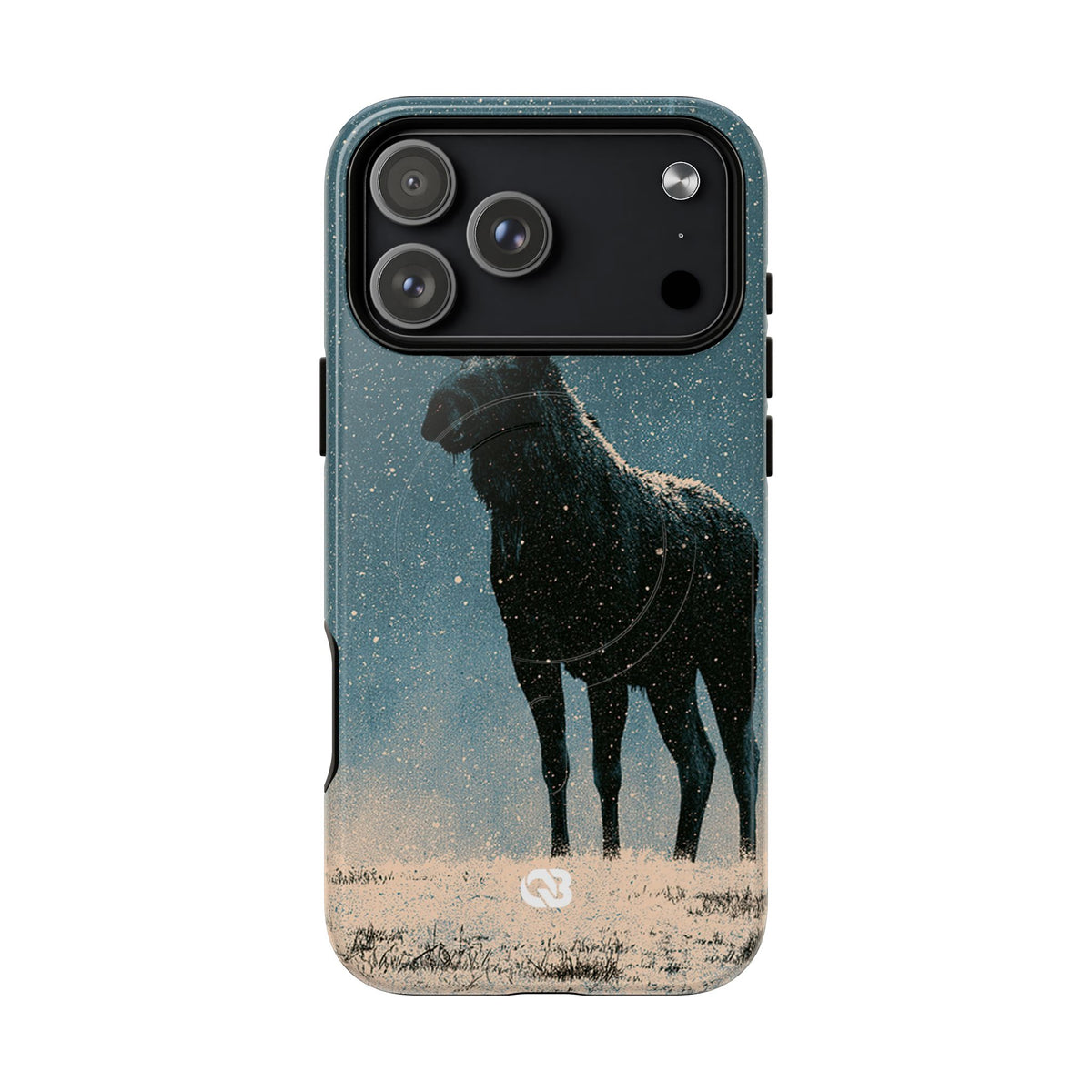 Nordic Boreal Moose · Tough 2.0 Magnetic Phone Case for iPhone · Blue